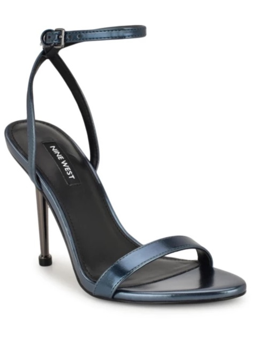 NEW Nine West Reina 03 Women's Dress Sandals Metallic Blue, Size 9.5